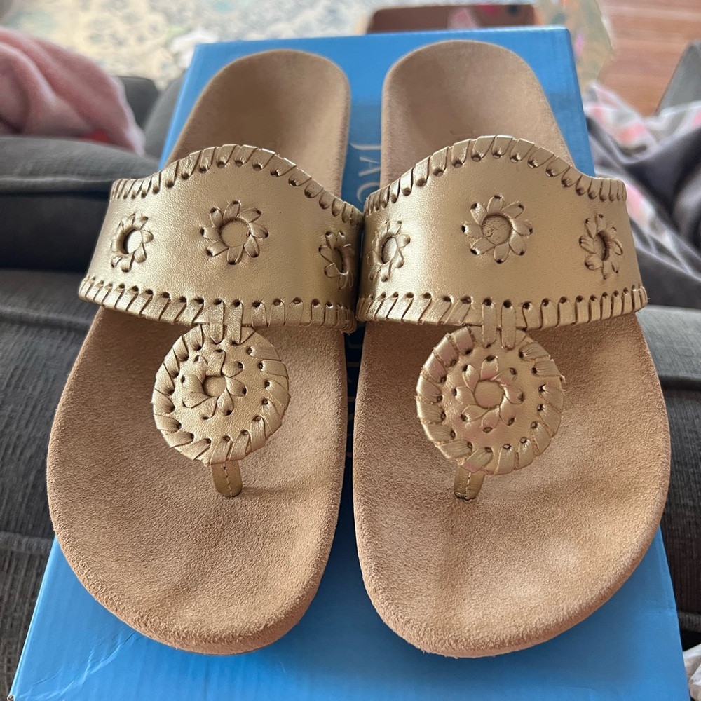 Jack Rogers Comfort Sandal in platinum